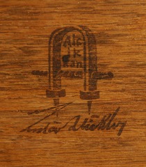 Gustav Stickley black stamp signature.